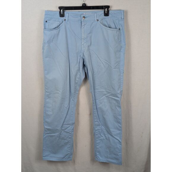 Peter Millar Sateen Stretch Five Pocket Pants Light Blue Men's Size 36x30